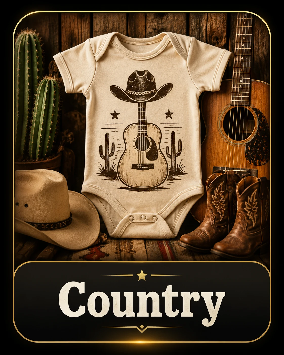 Country genre card
